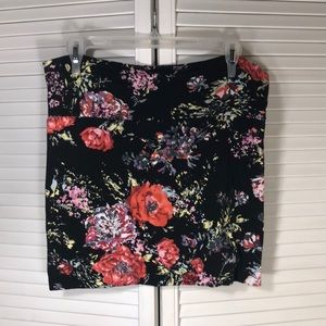 Floral Pencil Skirt